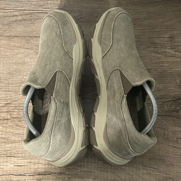 Skechers Relaxed Fit Respected Fallston Men’s Slip-On Shoes Size 10 Taupe - Picture 5 of 8